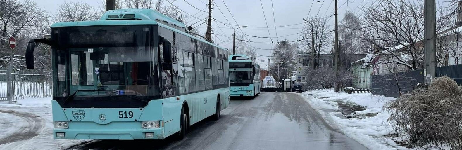 Тролейбуси в Чернігові вийдуть на маршрути після обіду