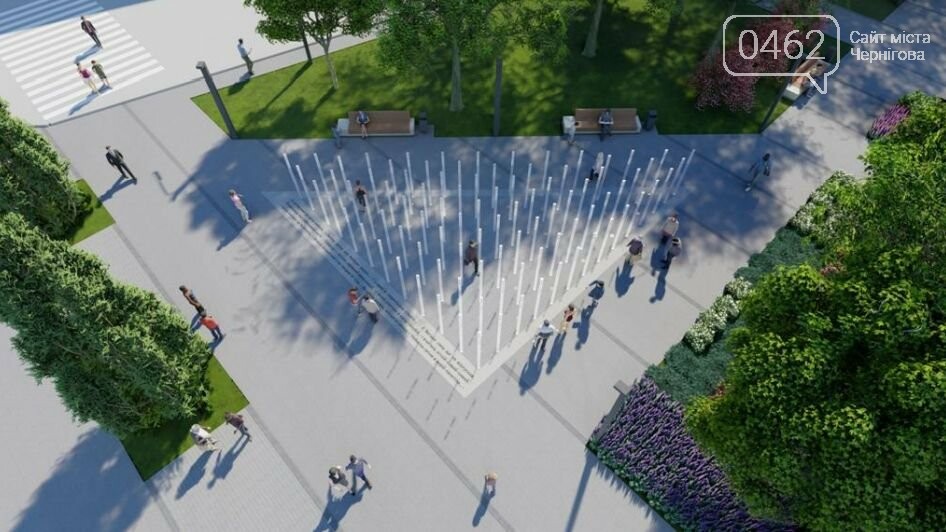 У Чернігові показали, як виглядатиме новий сквер у центрі міста. Спойлер: тут буде пішохідний фонтан, фото-7