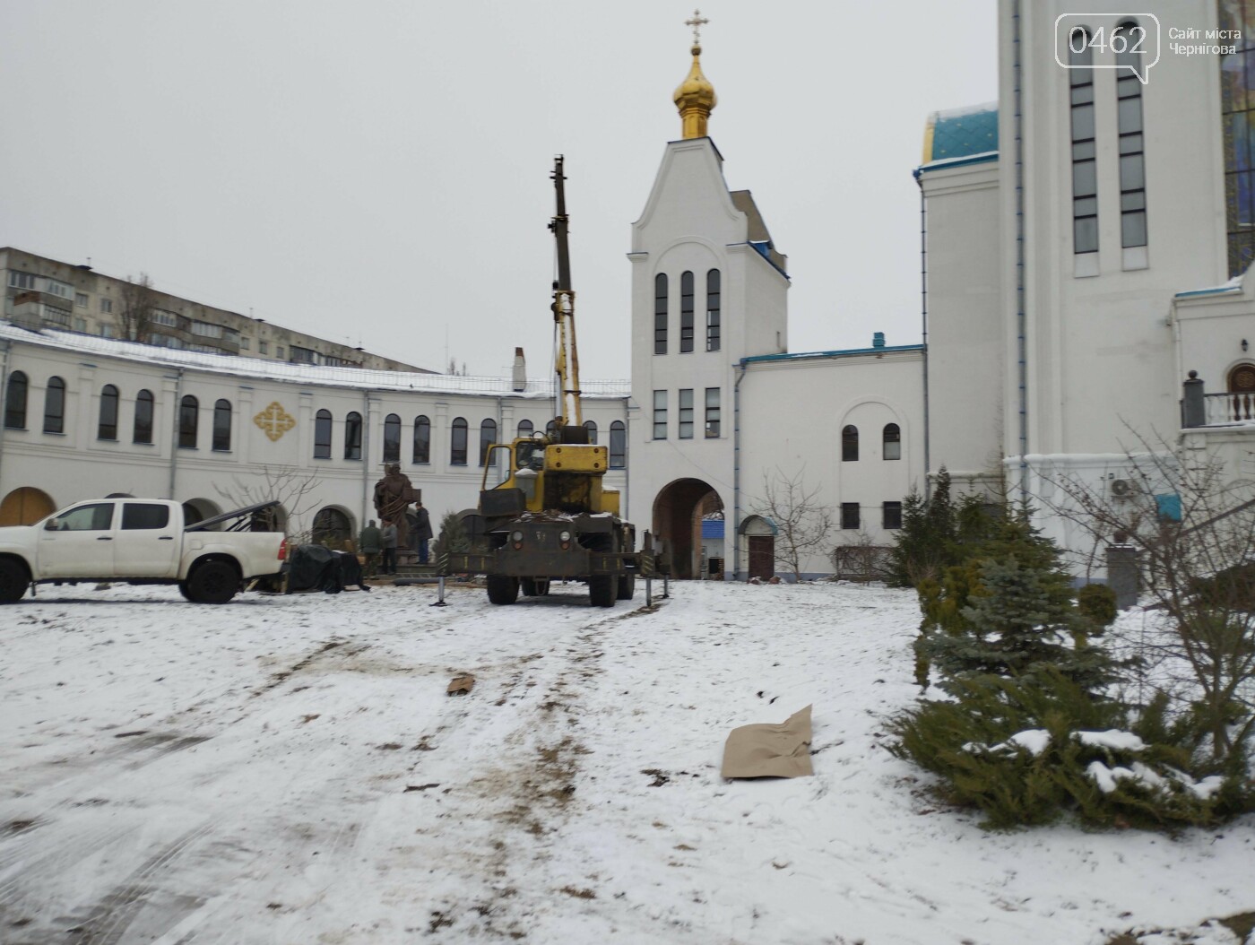 Встановлення пам'ятника Андрію Первозваному, 9 грудня 2022-го року