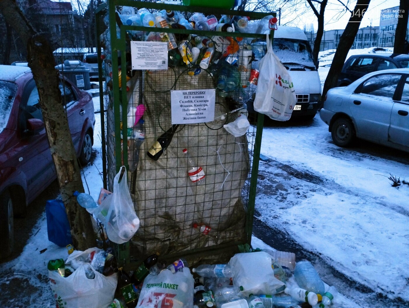 Здається, що попит на сортування сміття у Чернігові перевищує пропозицію