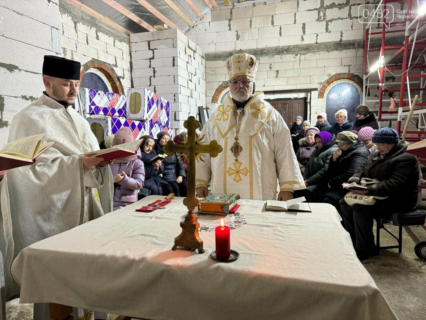 Перша свята літургія в капличці