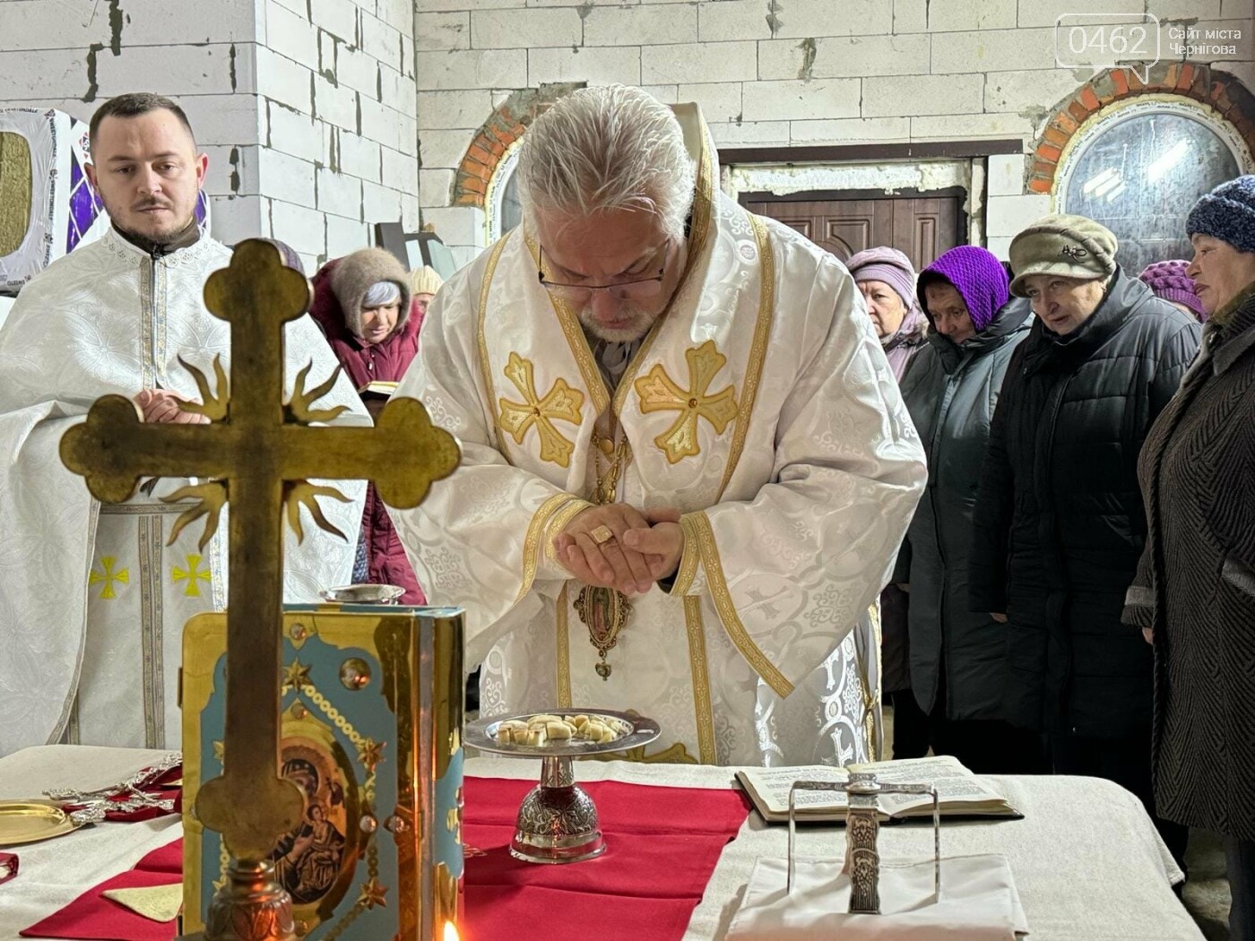Перша свята літургія в капличці