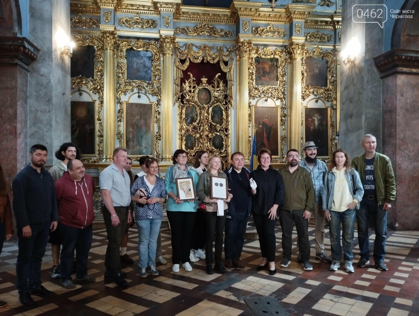 Представники «Музею Шереметьєвих» та «Чернігова стародавнього» у Спасо-Преображенському соборі