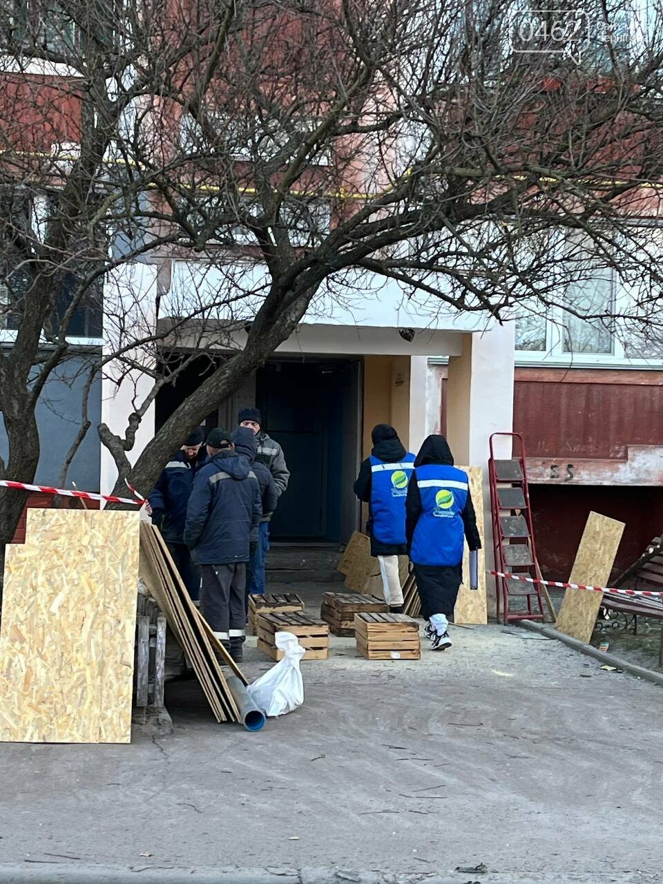 Наслідки влучання у дев'ятиповерхівку 23 грудня