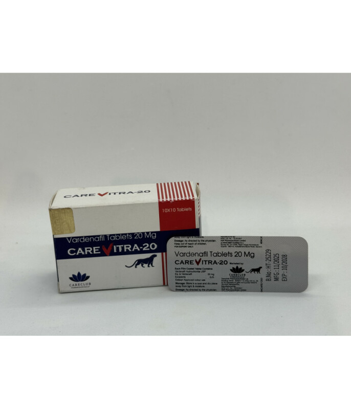 Варденафил CAREVITRA 20 mg (10 tab) - Зображення 2