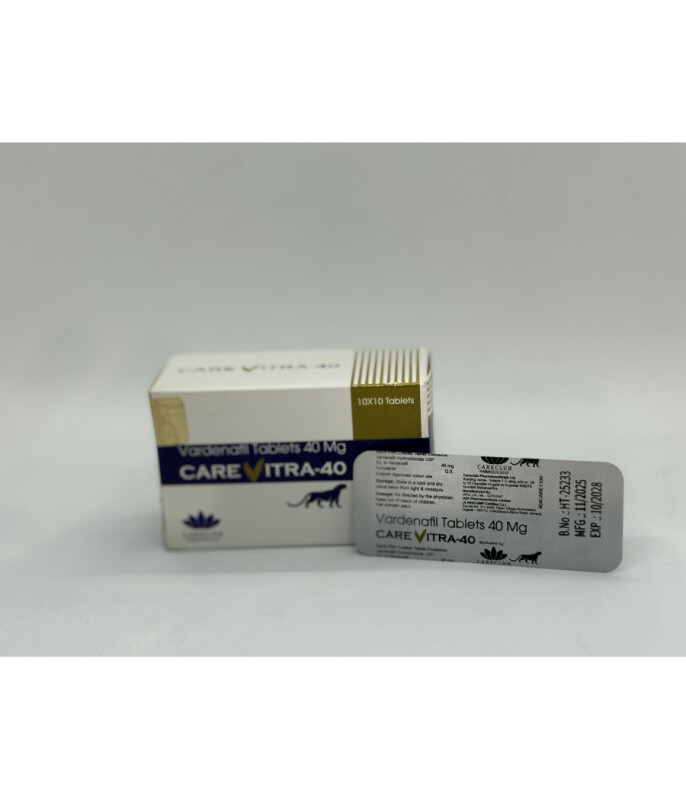 Варденафил CAREVITRA 40 mg (10 tab) - Зображення 1