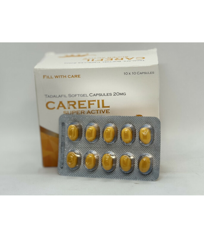 Тадалафил CAREFILL Super Active 20 mg (10 капсул)