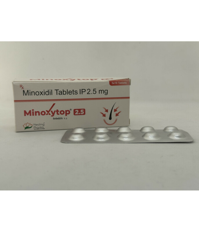 Миноксидил Minoxidil Minoxytop 2,5 мг 10 таб Healing Pharma