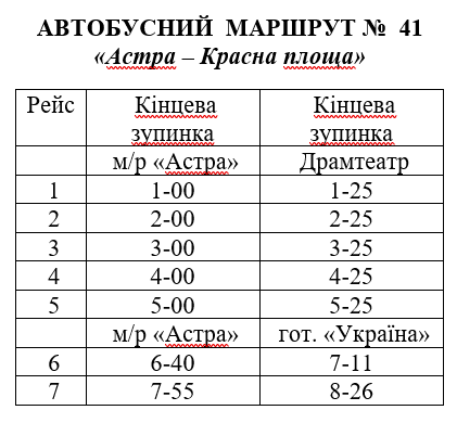 Святкова розвозка: детальний розклад руху автобусів та тро..., фото-11 Святкова розвозка: детальний розклад руху автобусів та тролейбусів у новорічну ніч, фото-11