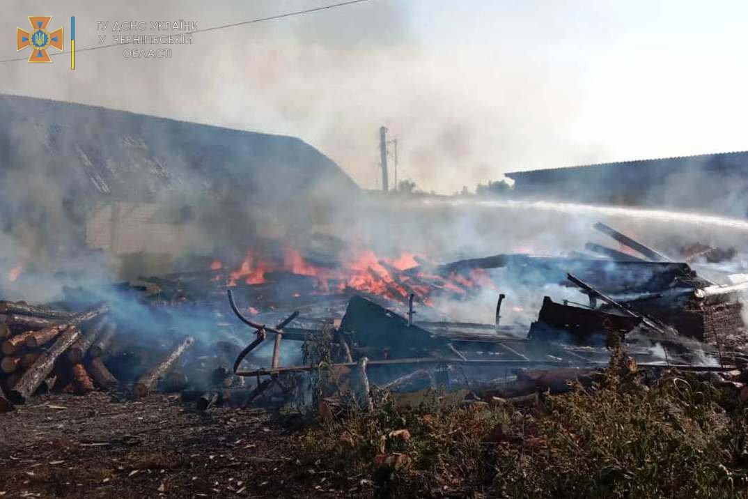 Діти гралися з вогнем: на Чернігівщині горіли два будинки, авто, паркан та стовпи, фото-4