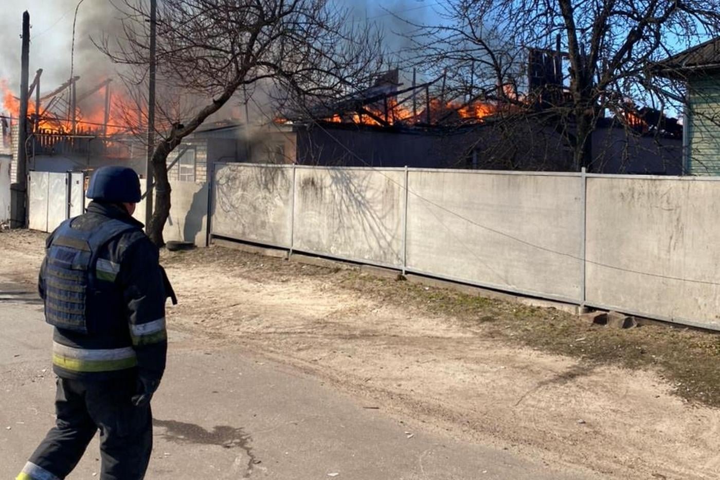 На Чернігівщині за добу внаслідок обстрілів виникло 8 пожеж