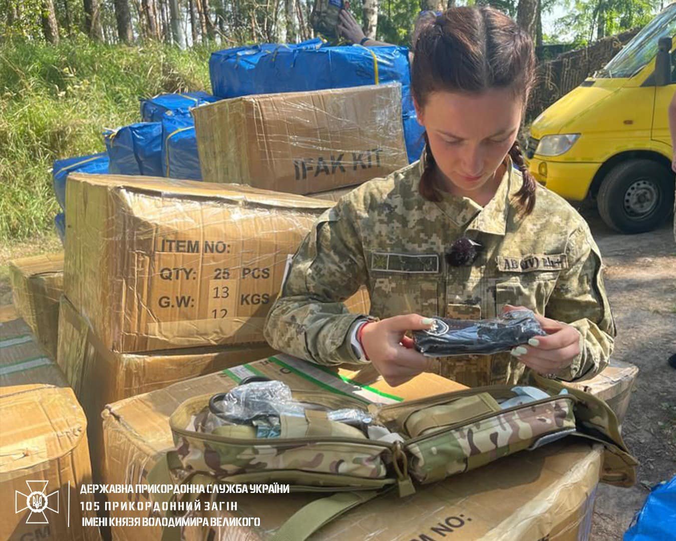 Прикордонники Чернігівщини отримали сучасні аптечки, укомплектовані за стандартами НАТО