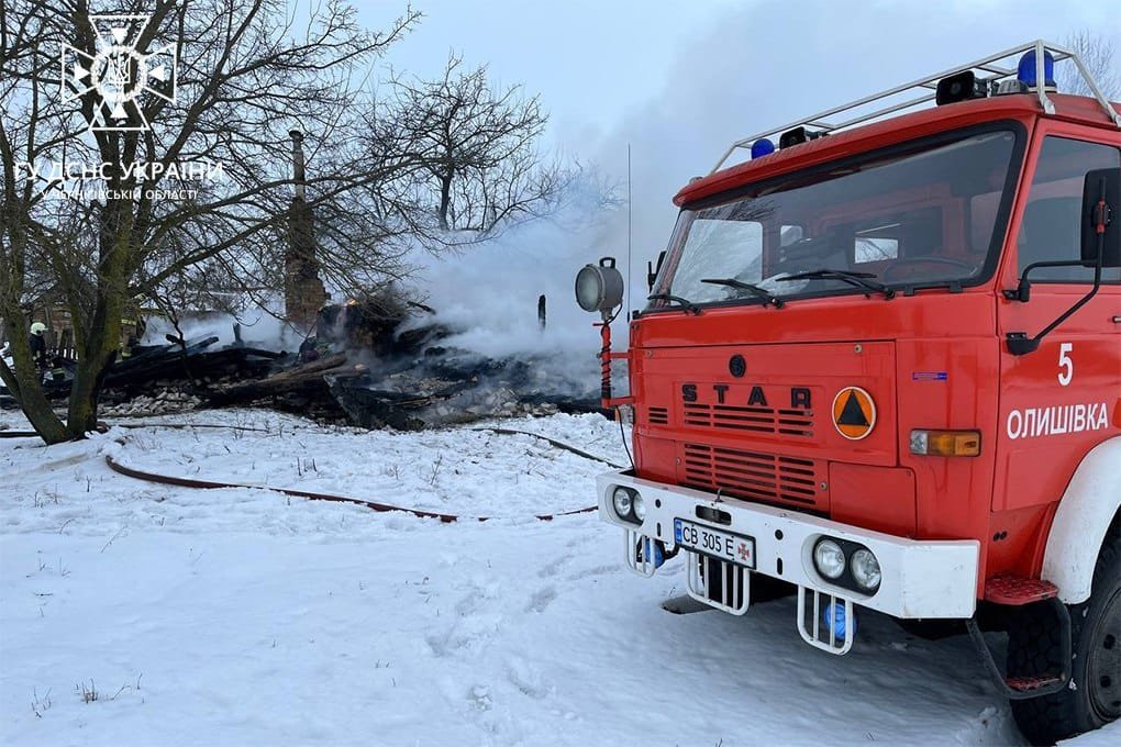 На Чернігівщині внаслідок пожеж загинуло двоє людей