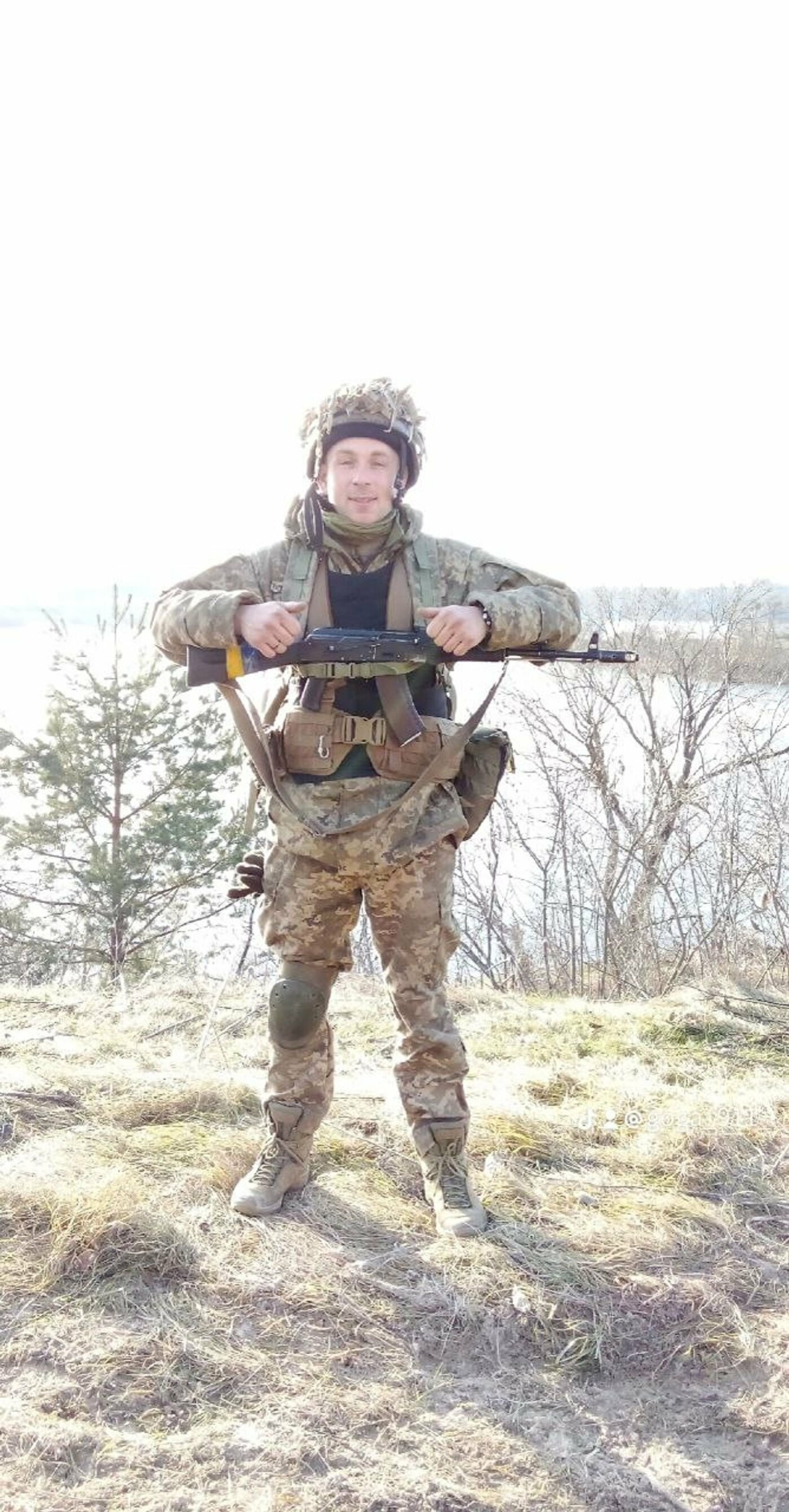 Максим Жоров під час військової служби