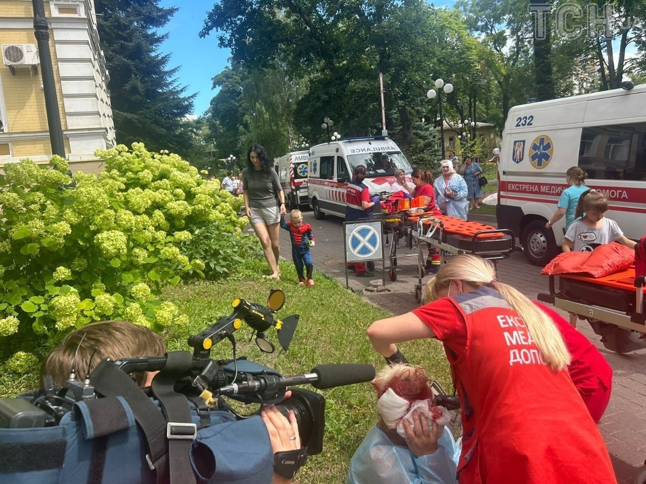 Під час атаки 8 липня в Києві влучили в одне з приміщень дитячого медичного закладу 