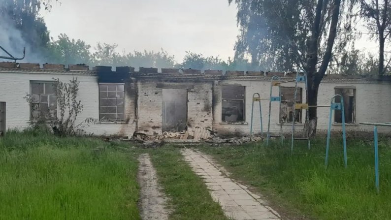 Спортивна база відпочинку для дітей на прикордонні Чернігівщини після атаки росіян