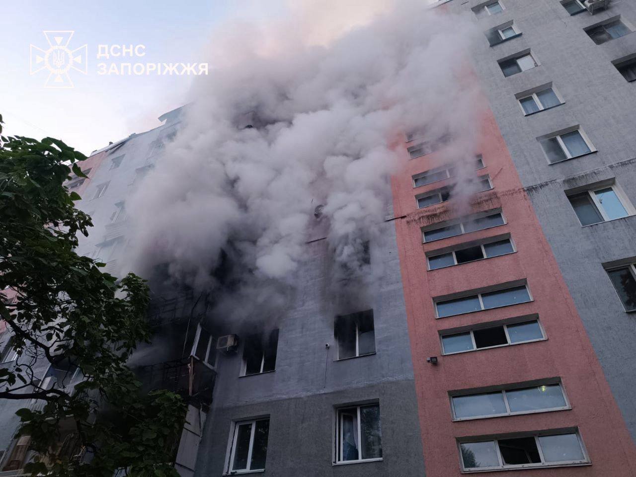 Наслідки атак на Запоріжжя