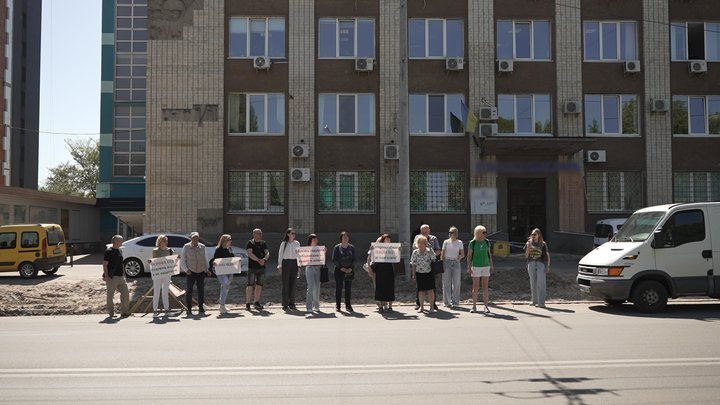 Іневестори під час акції протесту. Фото: Суспільне Чернігів