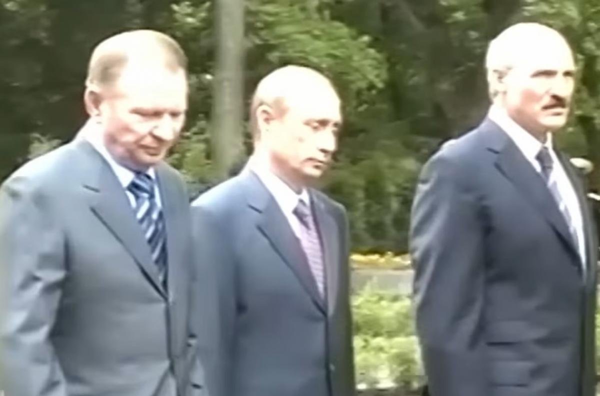 Путін, Кучма та Лукашенко на Чернігівщині / кадр із відео Путін, Кучма та Лукашенко на Чернігівщині / кадр із відео