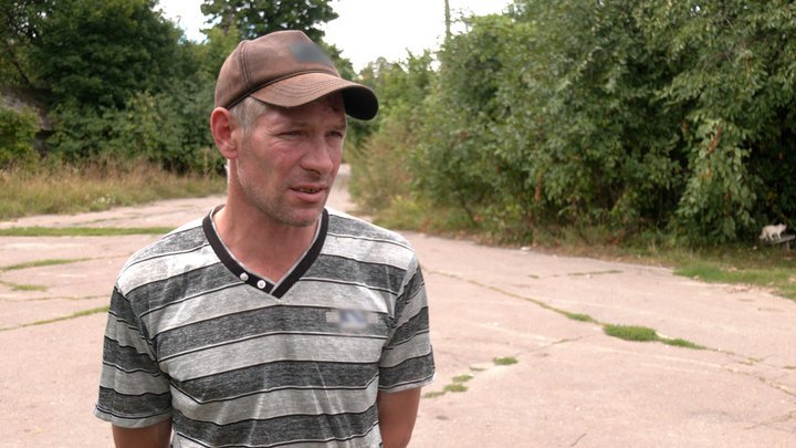 Батько 14-річного Костянтина, тіло якого знайшли в лісосмузі, Сергій Волощук. Фото: Суспільне Чернігів