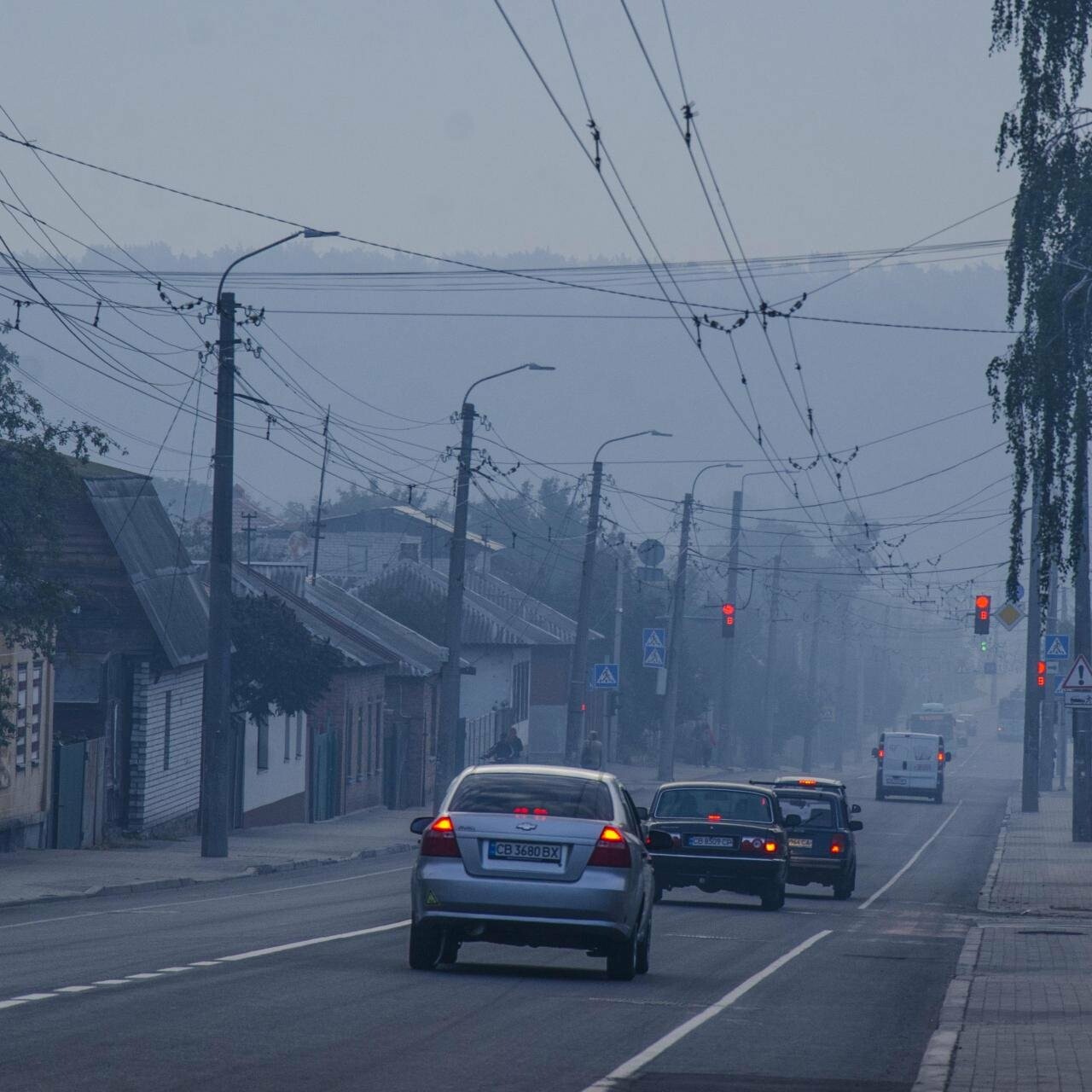 Смог у Чернігові 8 вересня 2022 - Біля Ялівщини - 0462.ua
