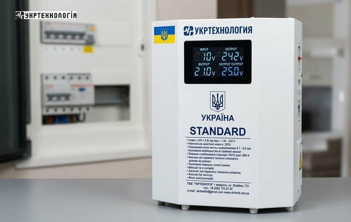 Стабилизаторы напряжения Укртехнология Standard: почему заслуживают доверия